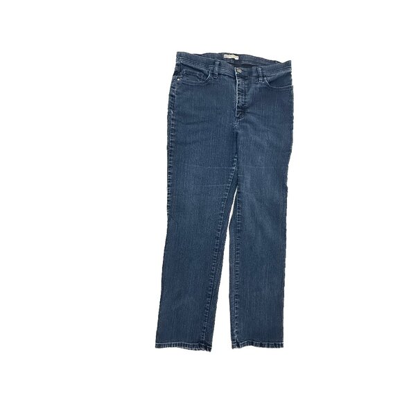 Lee Classic Fit Straight Leg at the waist Women's size 14 Dark Blue Denim Jeans - Picture 1 of 5
